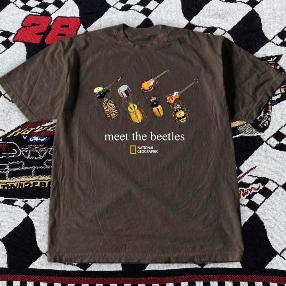 Gildan Brown T Shirt National Geographic Brown Beetle Tee